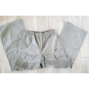 Nike Cargo Pants Relaxed Fit Women's Elastic Waist Lightweight Comfy Gray M NEW